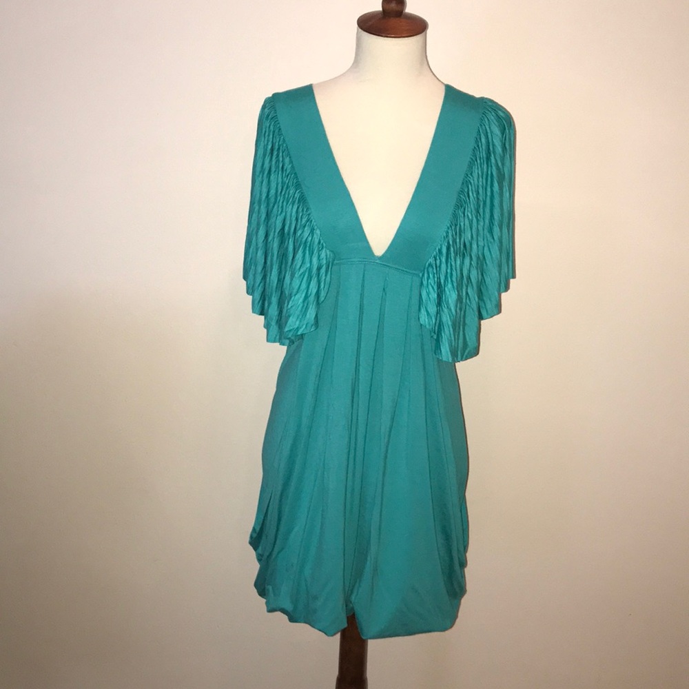 V Neck Mini Dress